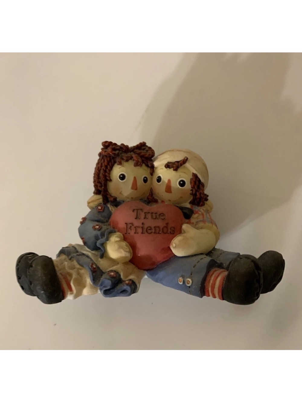 VINTAGE RAGGEDY ANN AND ANDY  “TRUE FRIENDS “ FIGURINE SIMON & SCHUSTER